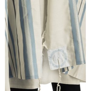 TALITH GADOL BLEU CIEL ET ARGENT