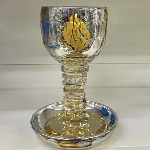IMG_6319 Verre à kidouch cristal Flamme Rabbi Nahman de Breslev