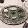 Plateau pour le seder de pessah en verre