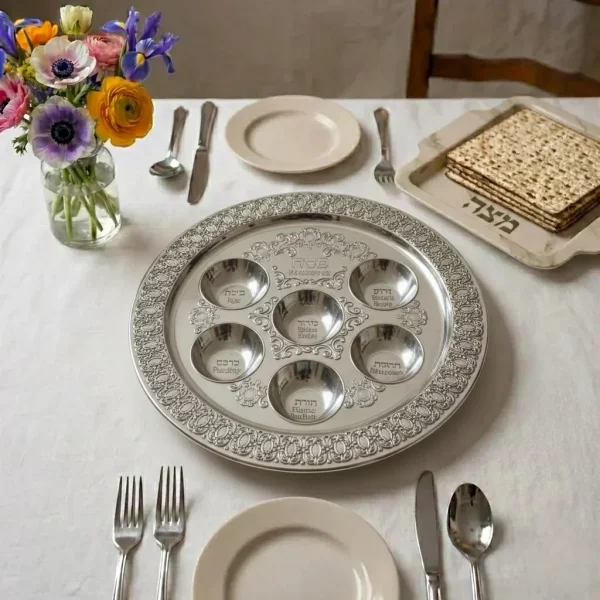 Plateau pour le seder de Pessah en plastique