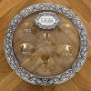 Plateau pour le seder de pessah en verre