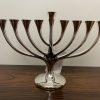 Hanoukia métal argenté  "arbre de vie"