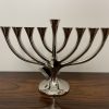 Hanoukia métal argenté  "arbre de vie"