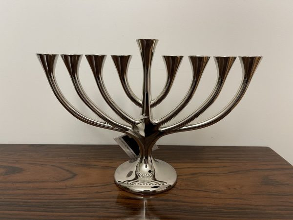 Hanoukia métal argenté  "arbre de vie"