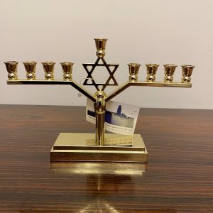 IMG_2551 Hanoukia métal Doré Maguen David