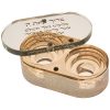 40127_1 Bougeoir de shabbat de voyage doré en verre