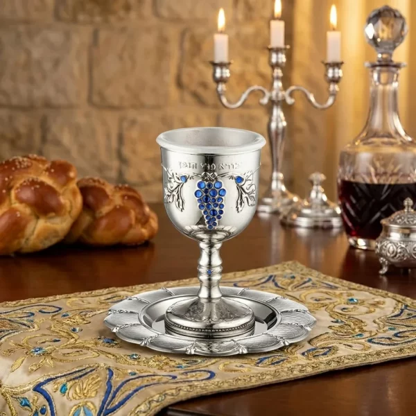 Verre à kidouch chromé