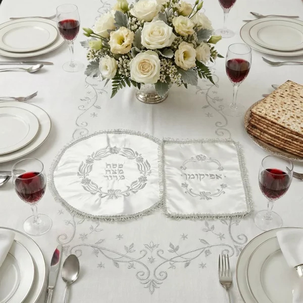 Napperon pour le Seder avec pochette Afikoman