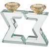 Bougeoir de shabbat cristal Maguen David