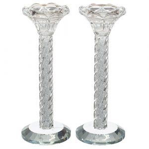 46894 Bougeoir de shabbat cristal