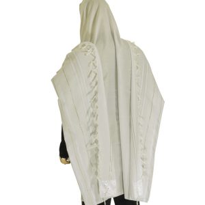 TALITH ACRYLIQUE BLANC ET ARGENT