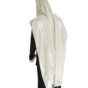 Talith Nid D'Abeille Blanc/Argent 