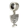 460HB-1522-SL_B Charms Argent Menorah