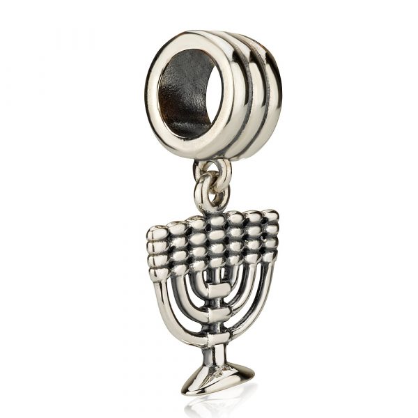 460HB-1522-SL_B Charms Argent Menorah