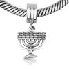 460HB-1522-SL_D Charms Argent Menorah