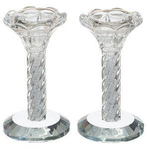 46893 Bougeoir de Shabbat en cristal