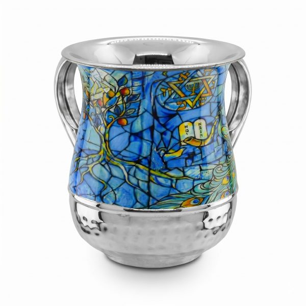 Netilat yadayim inox et email vitraux de Chagall