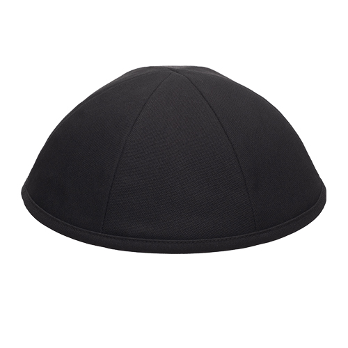 Kippa tissus noire en Terylene