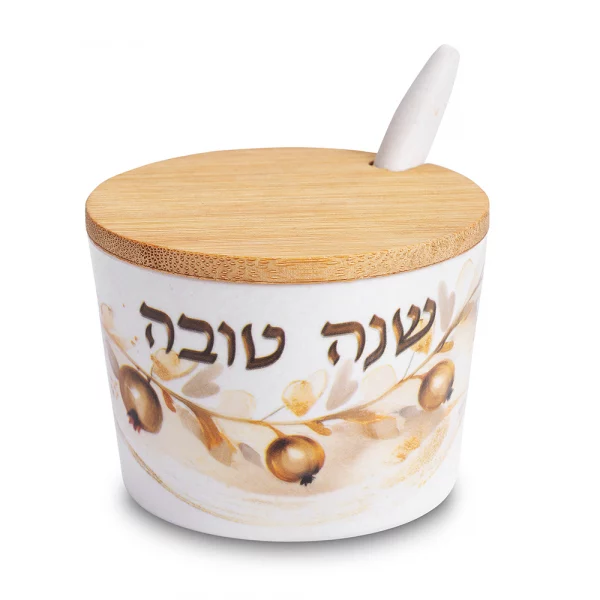 Pot pour le Miel en fibre de Bambou