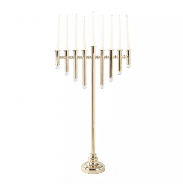 Hanoukia métal dorée 1m40 de hauteur