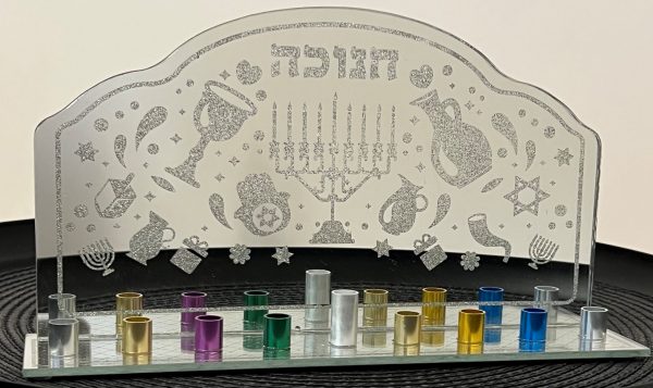 Hanoukia en verre