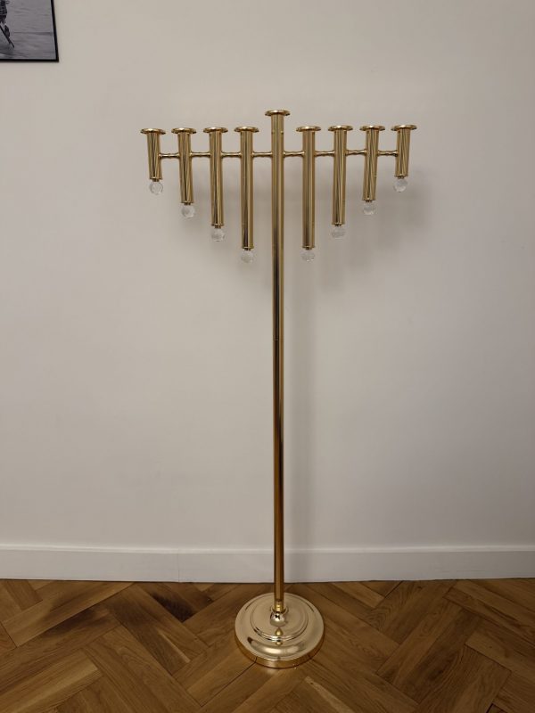 Hanoukia métal dorée 1m40 de hauteur