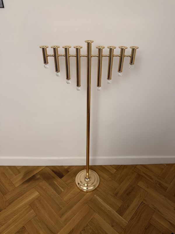 Hanoukia métal dorée 1m40 de hauteur