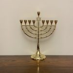 Hanoukia Métal Doré Maguen David