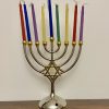 Hanoukia Métal Maguen David bicolore