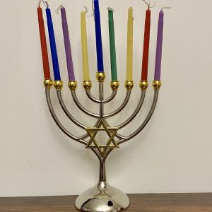 IMG_8216 Hanoukia Métal Maguen David bicolore