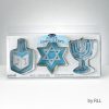 ViewProductImage-28-1 Ensemble de 3 emporte-pièces Chanukah en acier inoxydable