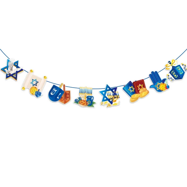 Ensemble Bannière Décoration pour la Fête Hanouka