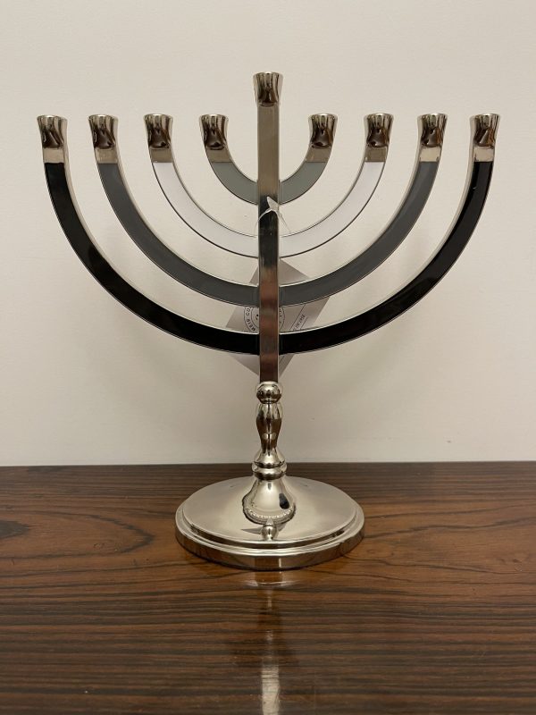Hanoukia Métal noire et grise