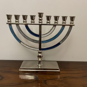 IMG_6457 Hanoukia métal bleu