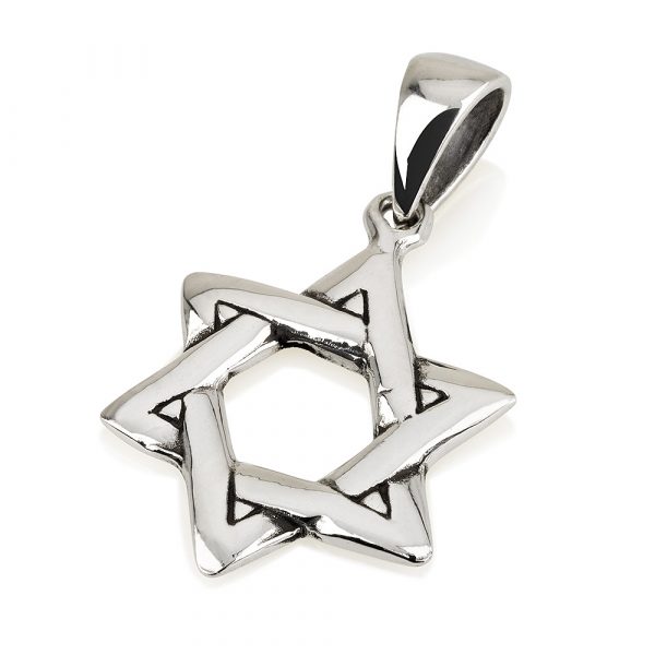 pendentif  Maguen David   argent 