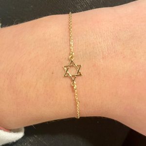 Bracelet Maguen David Plaqué Or