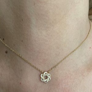 Collier Maguen David Plaqué Or