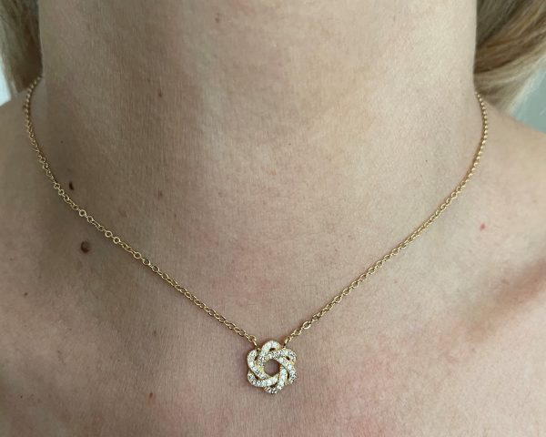 Collier Maguen David Plaqué Or