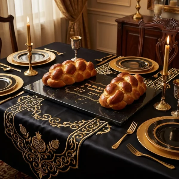 plateau pour shabbat en verre