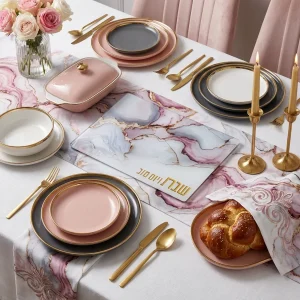 Plateau pour Shabbat en verre