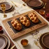 Plateau pour Shabbat en Bois avec couteau et ramasse miettes