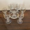 Le lot de 6 petits verres en cristal