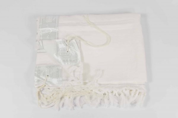 talith coton blanc2 Talith 100% Coton Blanc