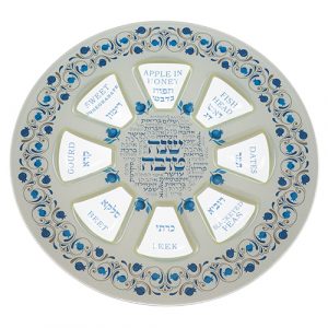 Plateau pour Roch Hachana en verre