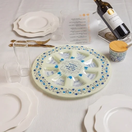 Plateau pour Roch Hachana en verre