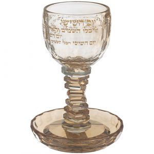 81077 verre a kidouch cristal Yom Achichi