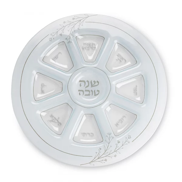 Plateau pour Roch Hachana en verre