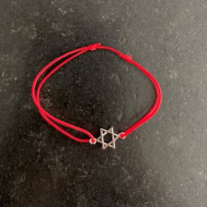 Bracelet Fil Rouge coulissant  Maguen David Argent