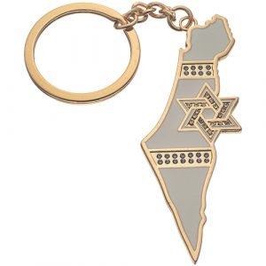 Porte clefs Carte d'Israël 