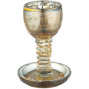 80037 verre a kidouch cristal Yom Achichi